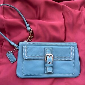 Blue Leather Women's Bag